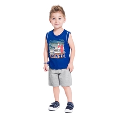 Conjunto Infantil Masculino, Wave Azul - Ref. 34249-AZUL na internet