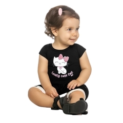 Conjunto Infantil Feminino, Bebe Menina Cute Cat Preto - Elian - Ref. 211065 na internet