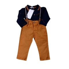 CONJUNTO INFANTIL MASCULINO, CALÇA CAMISA E SUSPENSÓRIO REF. 31703 na internet