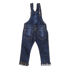 JARDINEIRA INFANTIL MENINA, JEANS AZUL DESTROYD Ref. 10003M - loja online