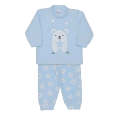 Pijama Infantil bebê, bichinhos de pano azul de soft Ref. 21605 - comprar online