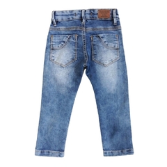 CALÇA INFANTIL MASCULINA, JEANS AZUL ESTONADO REF. 30002 - comprar online