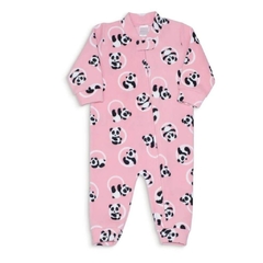 Macacão bebê, com zíper pandas de soft Ref. 21550