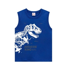 Regata Infantil Masculino, Menino Jurassic King Azul Ref. 34270