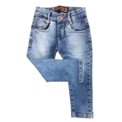 CALÇA INFANTIL MASCULINA, JEANS AZUL ESTONADO REF. 30002 na internet