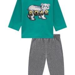 Conjunto Moletom Infantil, Menino Street Sauro Verde - Ref. 54007-VERD - comprar online