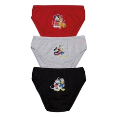 Cueca Infantil, Mickey 3 peças Ref. EV02.03.0009