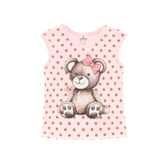 Blusa Infantil Menina, Ursinho Rosa Ref. 34570 - comprar online