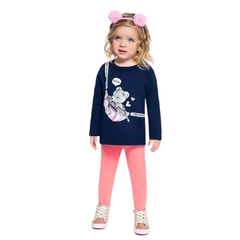 Conjunto infantil feminino, Moletinho menina girl Power - Brandili - Ref. 54281