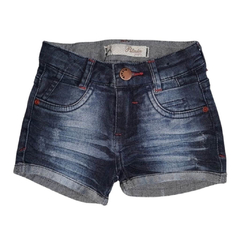 Shorts infantil feminino, Jeans estonado degradê Ref. 80302 - MMary Kids Roupas Infantis