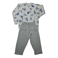 Macacão Pijama Bebê Infantil de Bichinho: Dinossauro (18 Meses