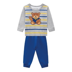 Conjunto Moletom Bebe, Bear Mescla - Brandili - Ref. 54095 Tam. P | M | G na internet