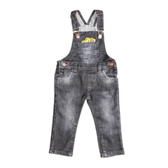 Jardineira infantil menino, jeans Estonada Ref. 10006G - MMary Kids Roupas Infantis