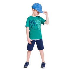 Conjunto Infantil Masculino, Menino Don't Stop Verde - Ref. 34283 na internet