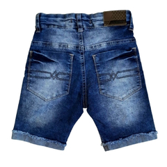 BERMUDA INFANTIL MASCULINO, JEANS AZUL DEGRADÊ - REF. 16904 - loja online