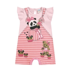 Macaquinho Infantil Feminino, Ursinhos Rosa - Ref. 40349-ROSA na internet