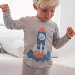 Pijama Infantil Masculino, Estampa Foguetes na internet