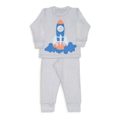 Pijama Infantil Masculino, Estampa Foguetes