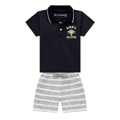 Conjunto Bebe Menino, Mommy's All-Star Preto - Ref. 34374