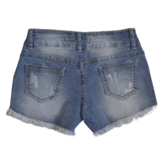 SHORTS INFANTIL FEMININO, JEANS BORDADO REF. 76606 - comprar online