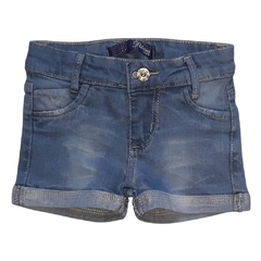 SHORTS JEANS INFANTIL MENINA, Ref. 81203 - MMary Kids Roupas Infantis