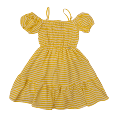 VESTIDO INFANTIL FEMININO, MALHA VICHY LASTEX REF. 6011