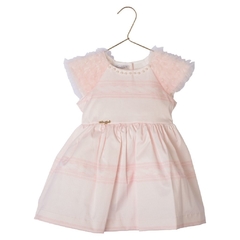 Vestido infantil, menina tricô estampado - Ref. 71289