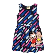 Vestido Infantil, Turma da Monica Preto - Ref. 34532