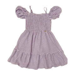 VESTIDO INFANTIL FEMININO, MALHA VICHY LASTEX REF. 6011 - comprar online