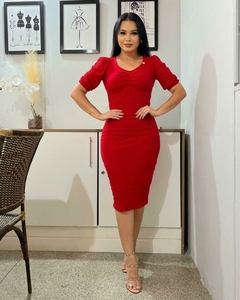 Imagem do Vestido Fabíola vermelho