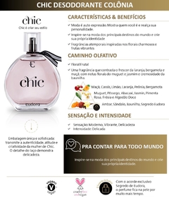 Colonia Desodorante Chic 95 ml - Loja Nikkis