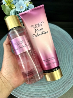 Kit Victoria’s Secret Pure Seduction Body Splash + hidratante + necessaire - comprar online