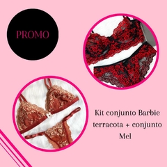 KIT CONJUNTO BARBIE TERRACOTA + CONJUNTO MEL