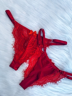 Calcinha String de renda (4 opções de cores) - Miga Sua Lingerie