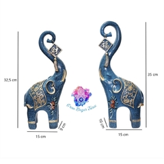 Elefantes Estilo Europeo + Plato de Flores Moderno y Elegante - Gran Bazar Turco