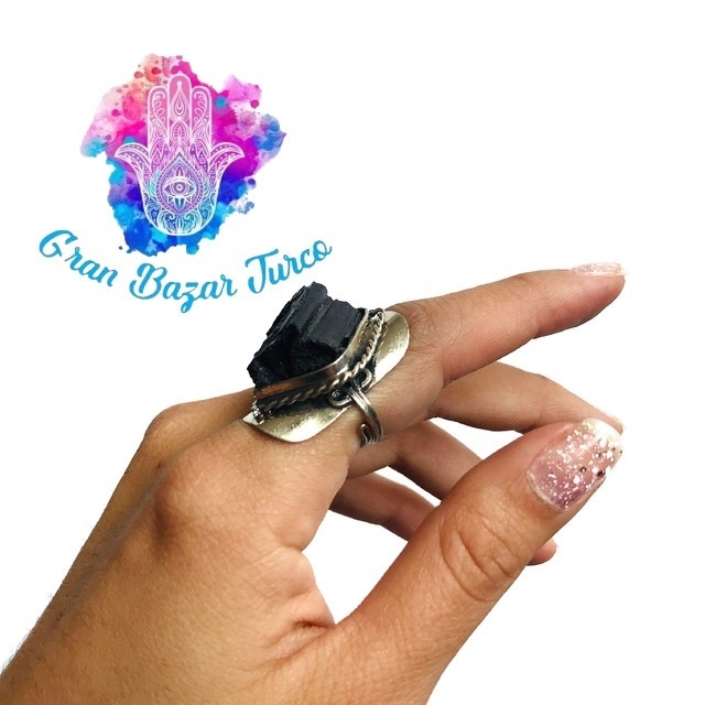 Comprar anillo turmalina online negra