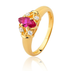 Anel ouro 18K formatura - comprar online