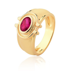 Anel formatura ouro 18K - comprar online