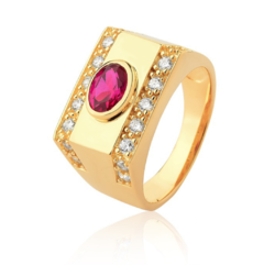 Anel formatura ouro 18K - comprar online