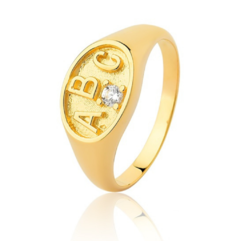 Anel formatura ouro 18K - comprar online