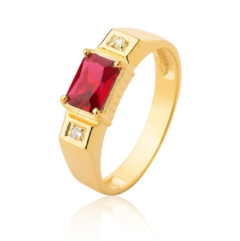 Anel formatura ouro 18K - comprar online