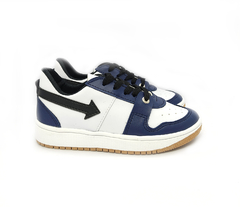 Zapatilla blanco/azul a.Derby - comprar online