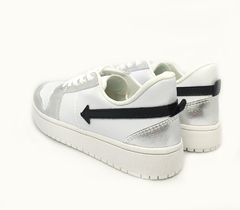 Zapatilla blanco/plata a.Derby - comprar online