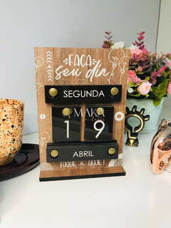 CALENDÁRIO - FAÇA SEU DIA - Maka Laser | Loja de Produtos Criativos