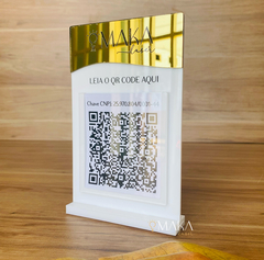 PLACA PARA QRCODE - 1 LUGAR - QRC1