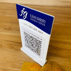 PLACA PARA QRCODE - 1 LUGAR - QRC1 - loja online