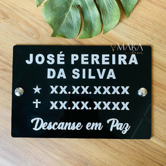 PLACA PARA LÁPIDE