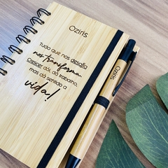 CADERNO A6 EM BAMBU - 93486 - loja online