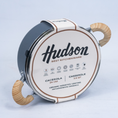 Cacerola Hudson de aluminio C/antiadherente Granito Color Gris