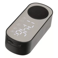 Reloj Despertador Y Parlante Bluetooth Alarma Micro Sd Radio - Tienda 26